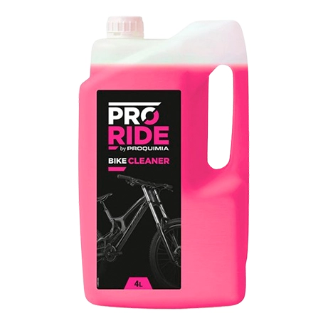PRORIDE Bike Cleaner, limpiador de bicicletas espumante altamente concentrado en envase de producto, ideal para eliminar suciedad, barro y residuos sin dañar pintura, carbono ni componentes.
