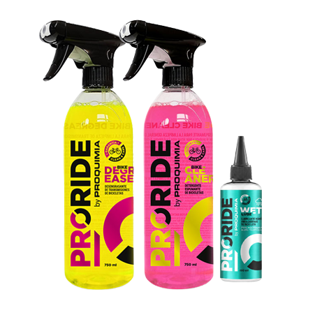 1 Bike cleaner + 1 Bike degreaser + 1 wet lube